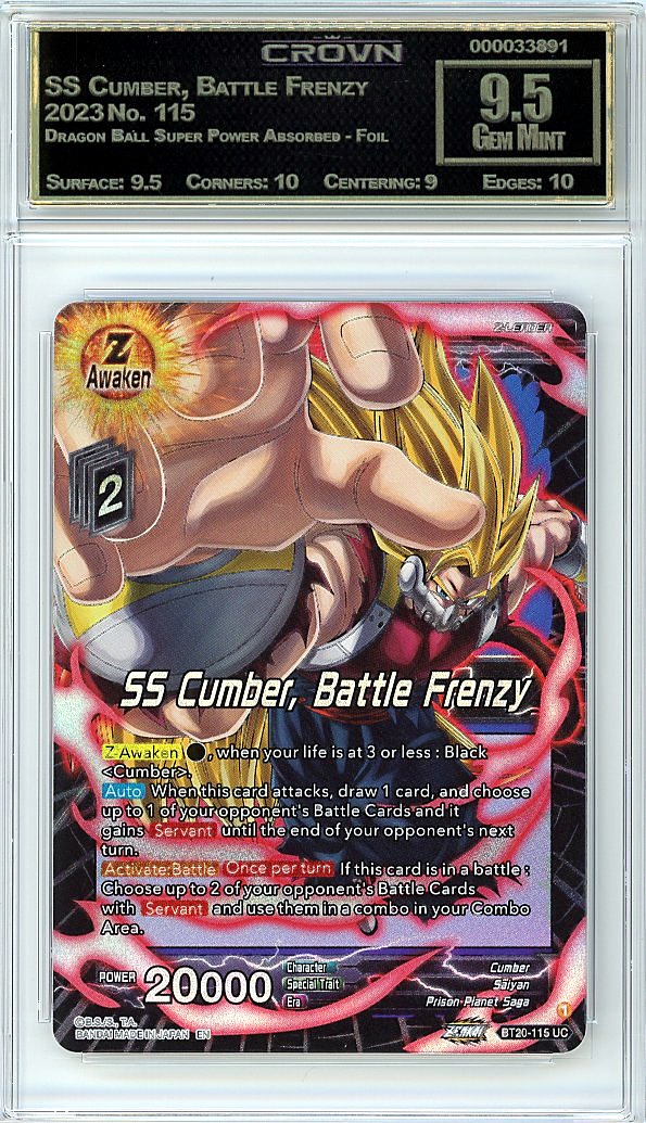 SS Cumber, Battle Frenzy