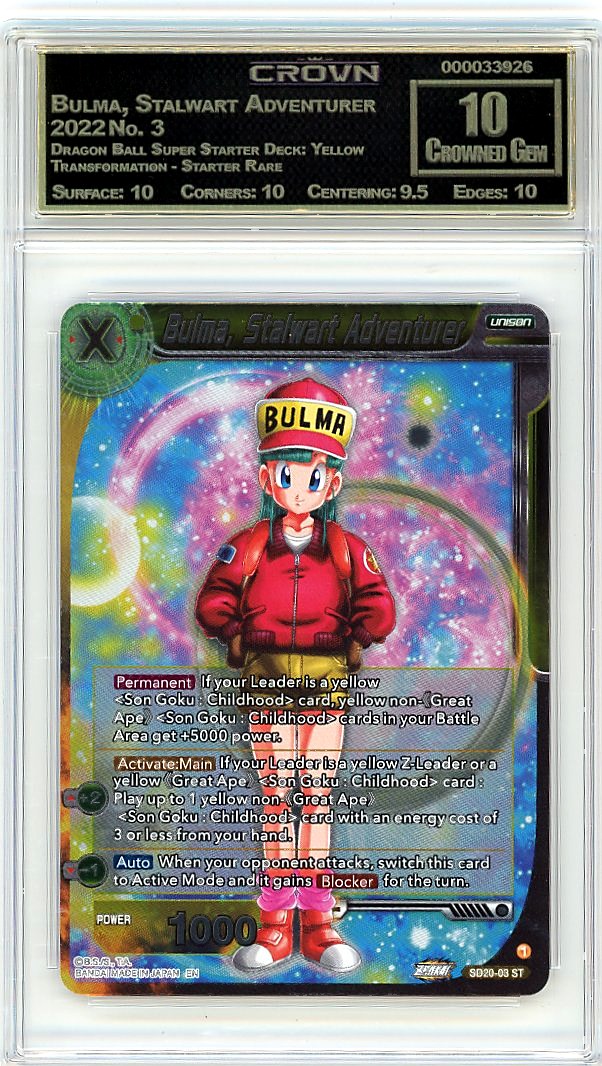 Bulma, Stalwart Adventurer