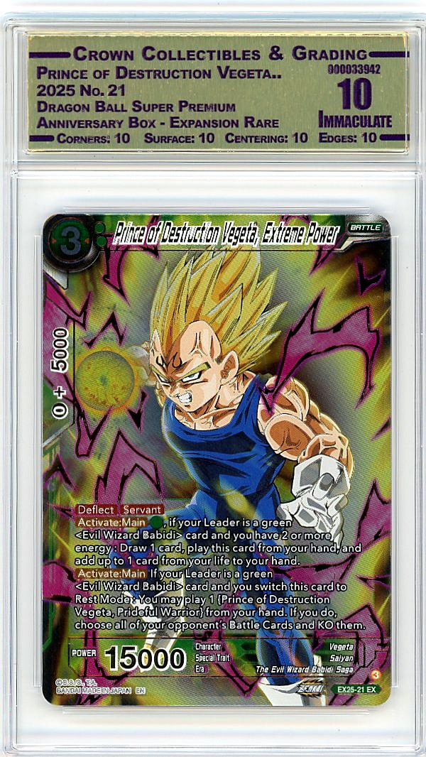 Prince of Destruction Vegeta..