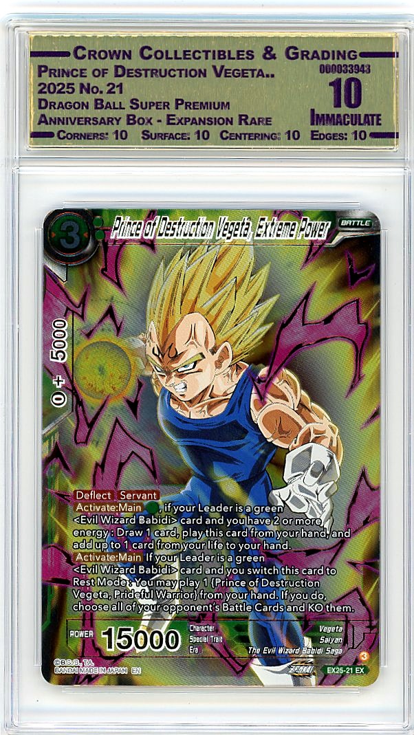 Prince of Destruction Vegeta..