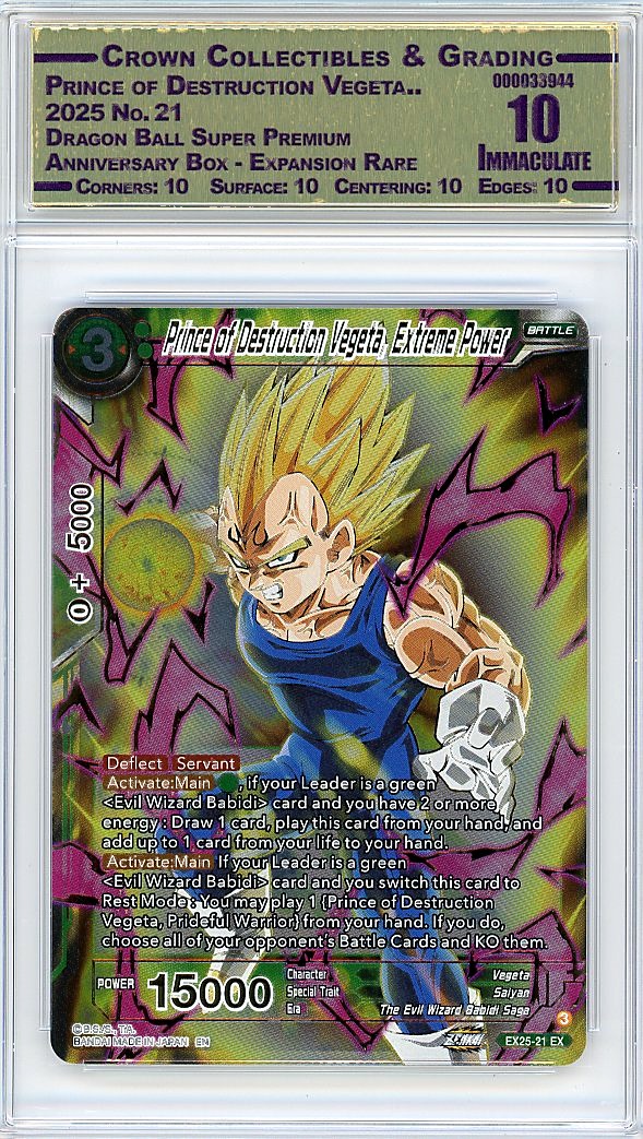 Prince of Destruction Vegeta..