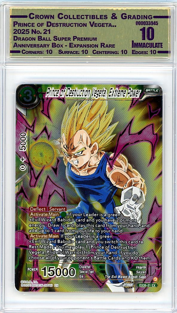 Prince of Destruction Vegeta..