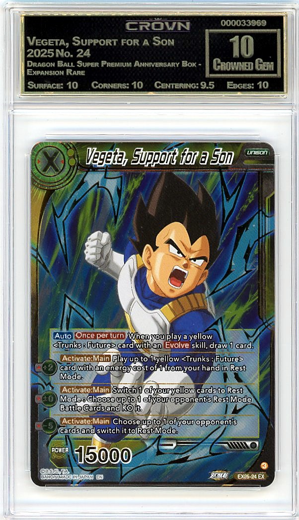 Vegeta, Support for a Son