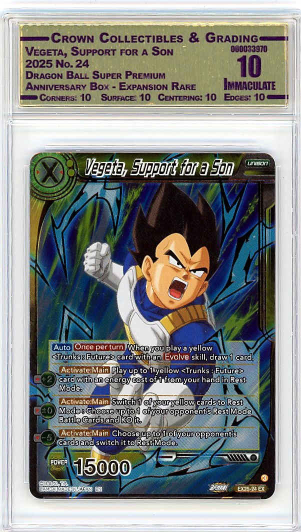 Vegeta, Support for a Son