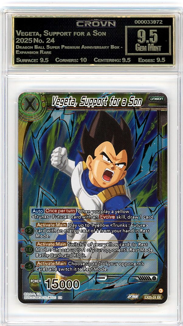 Vegeta, Support for a Son