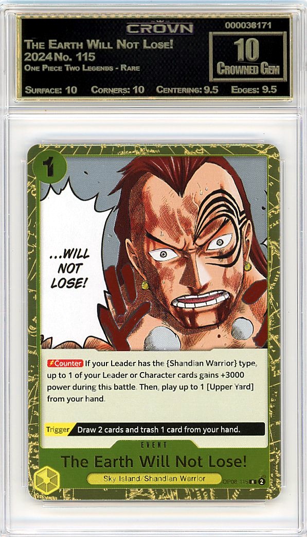 The Earth Will Not Lose!