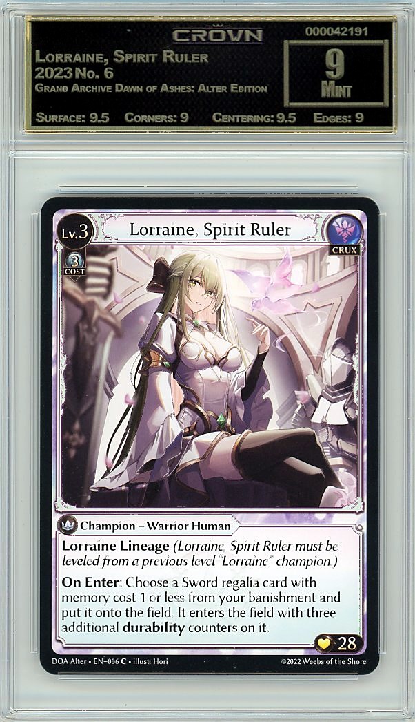 Lorraine, Spirit Ruler