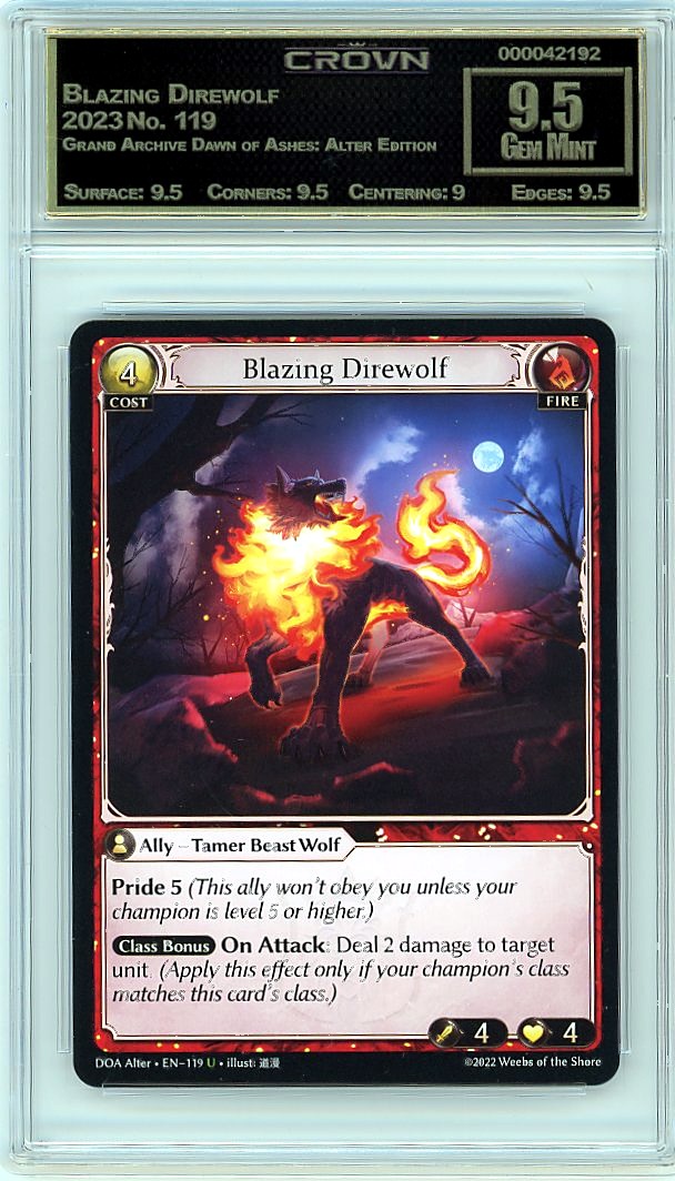 Blazing Direwolf