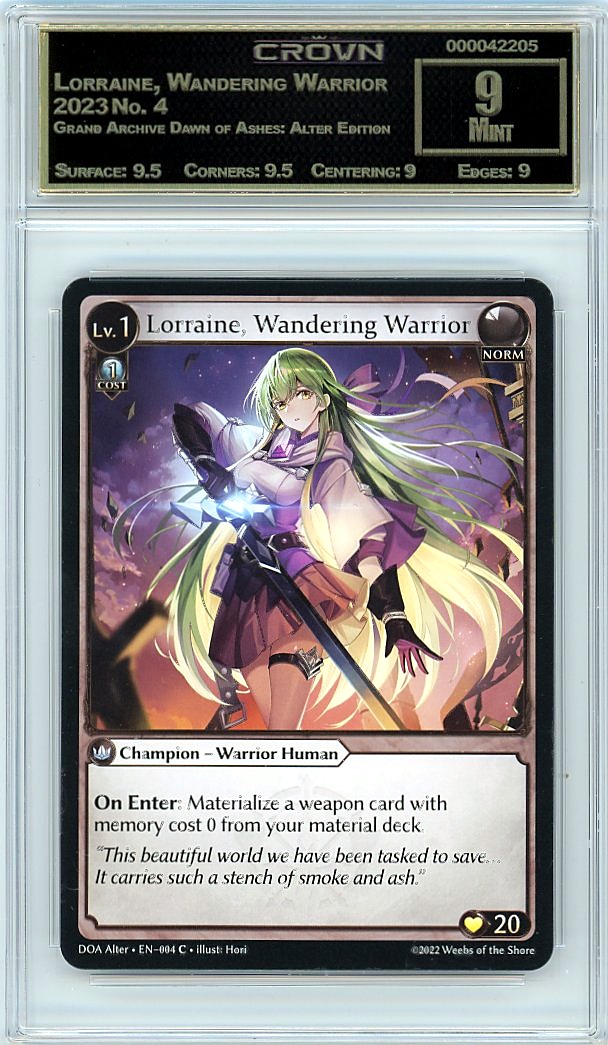 Lorraine, Wandering Warrior