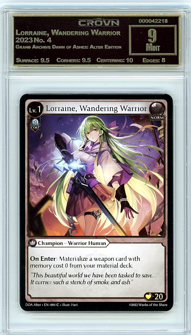 Lorraine, Wandering Warrior