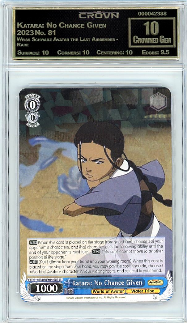 Katara: No Chance Given