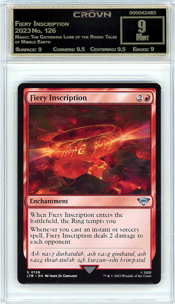 Fiery Inscription