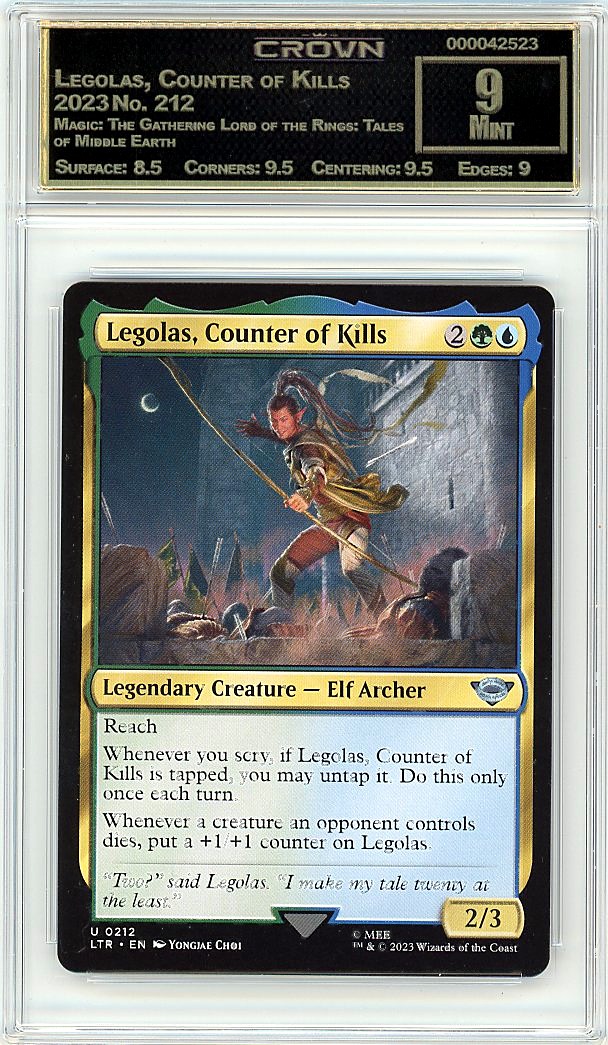 Legolas, Counter of Kills