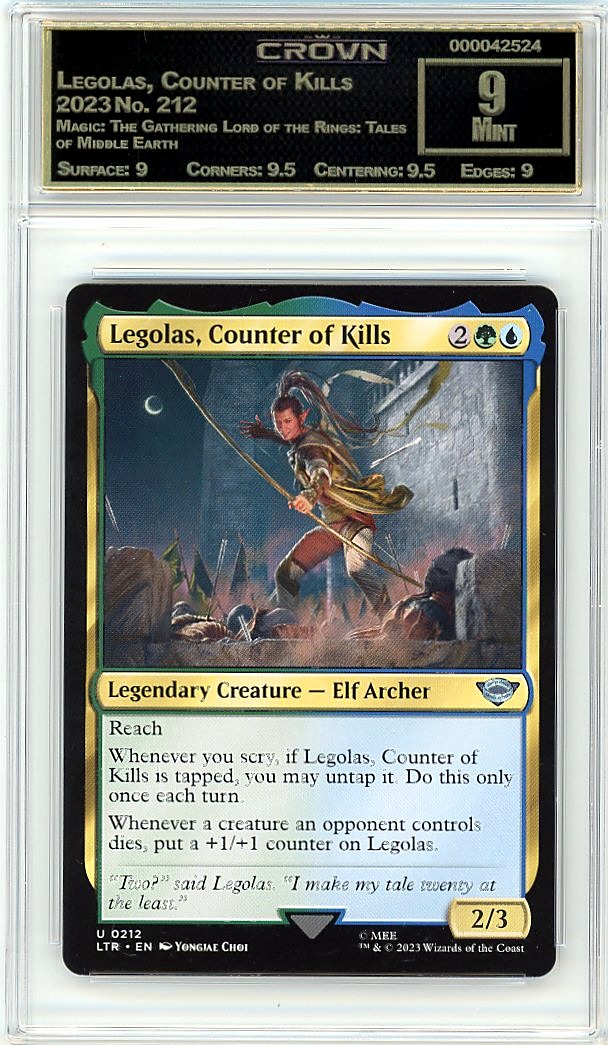 Legolas, Counter of Kills