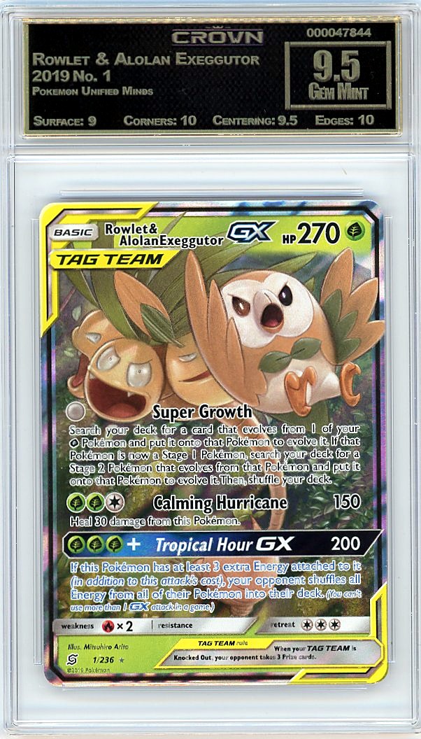Rowlet & Alolan Exeggutor GX