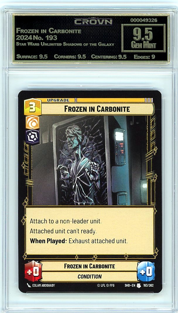 Frozen in Carbonite