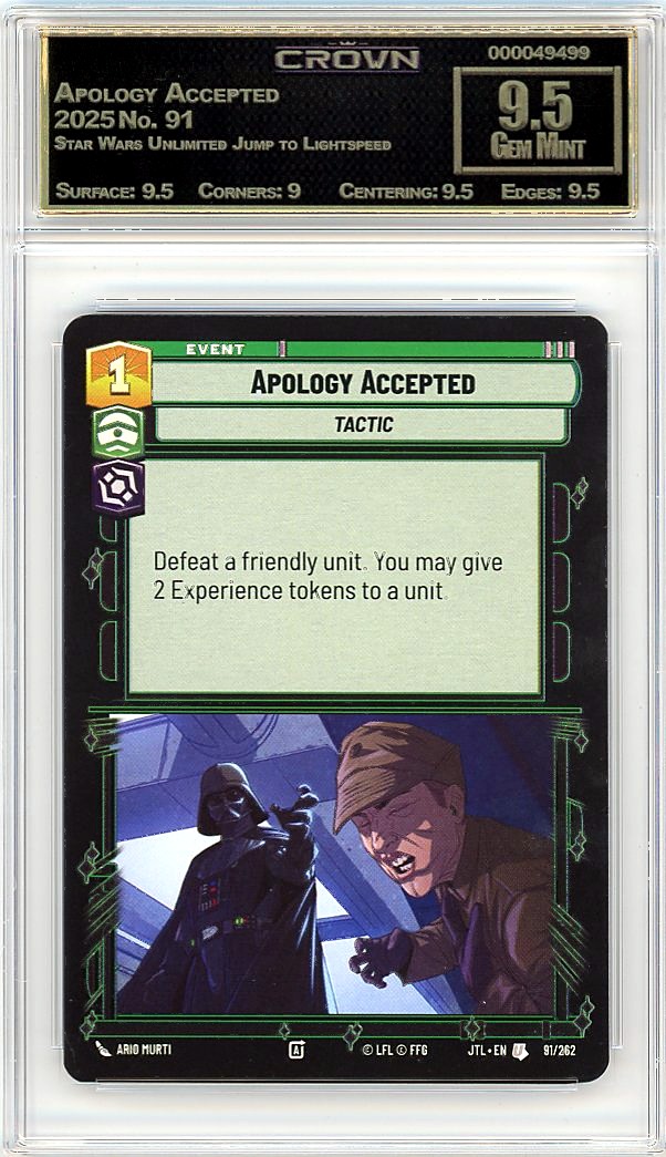 Apology Accepted