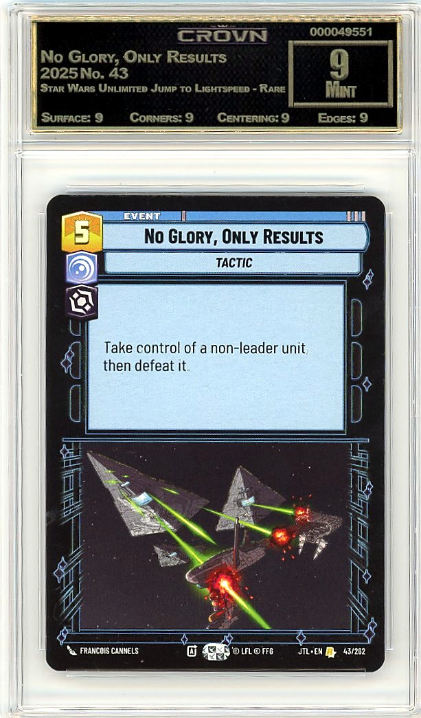 No Glory, Only Results