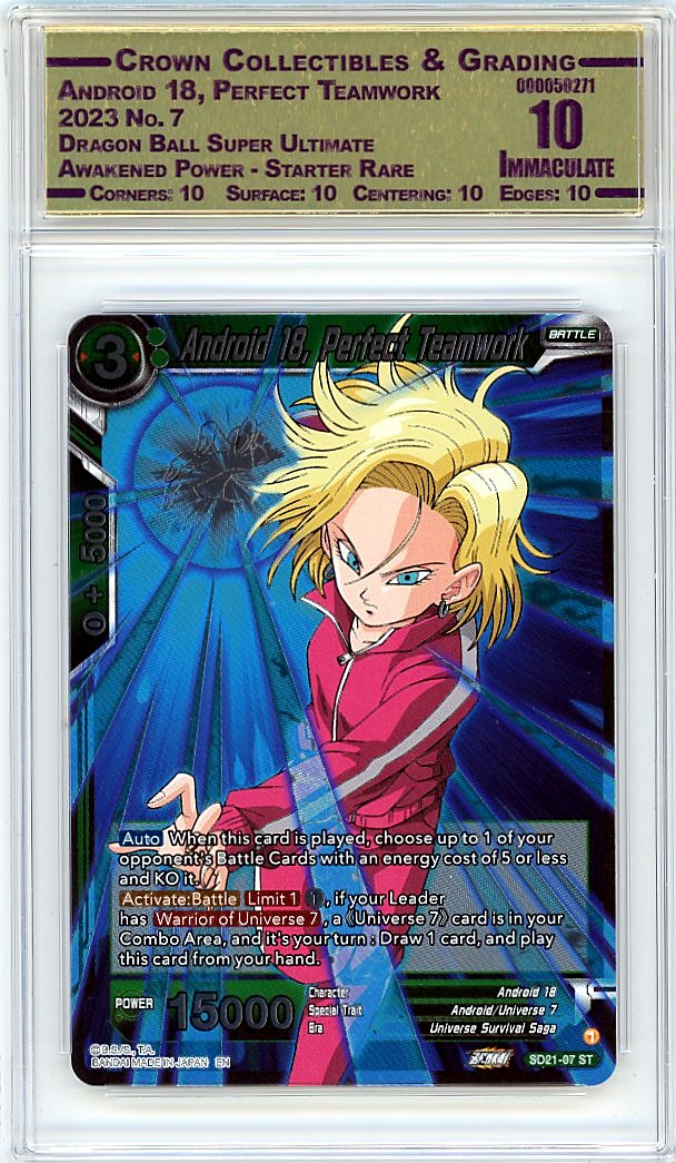 Android 18, Perfect Teamwork