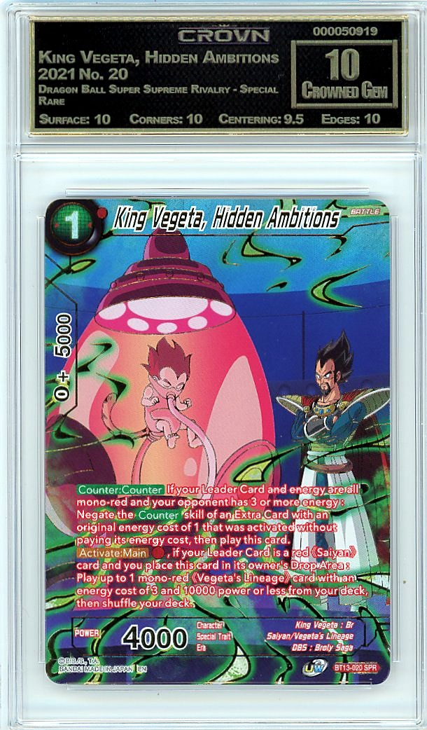 King Vegeta, Hidden Ambitions