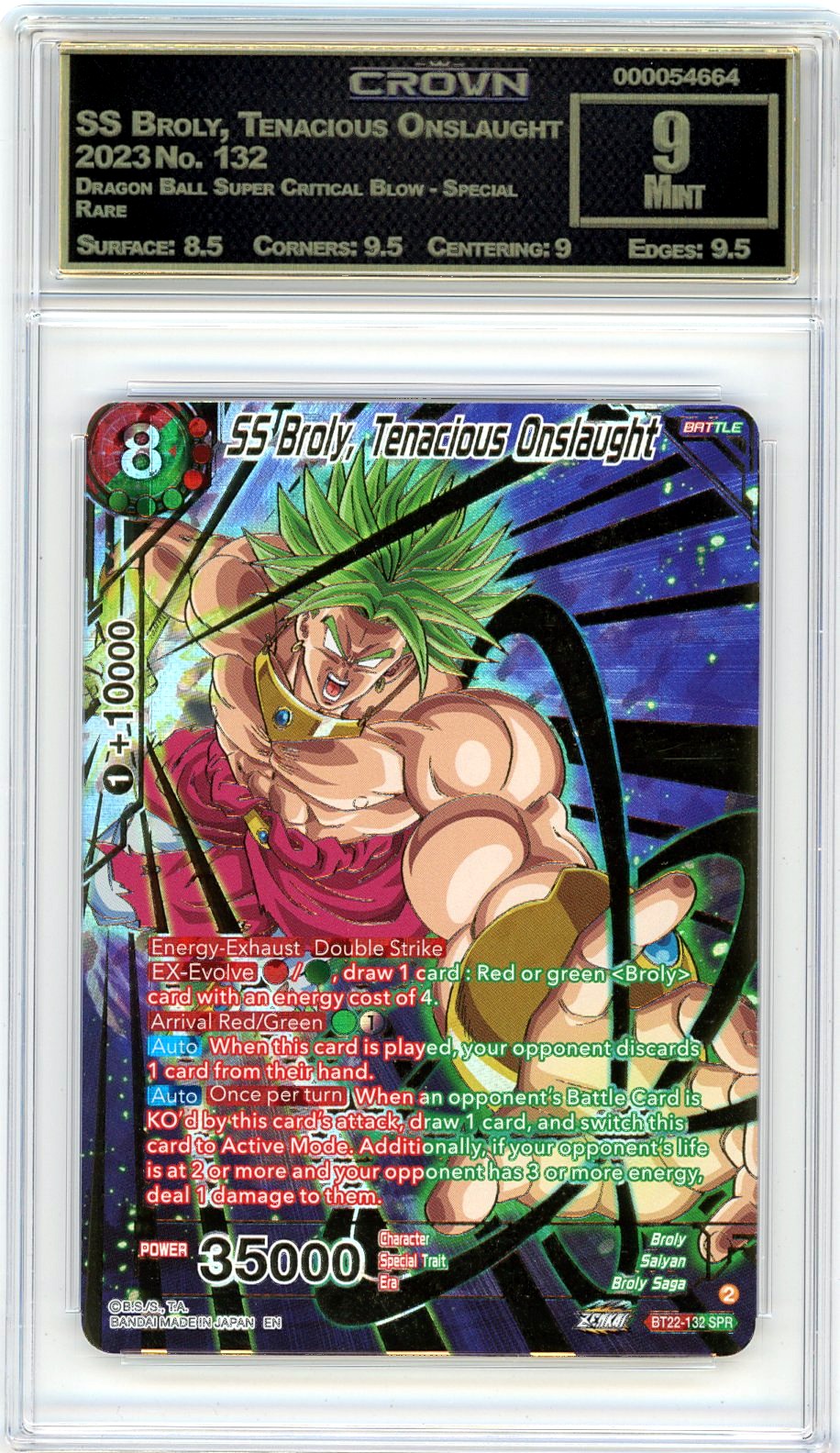 SS Broly, Tenacious Onslaught