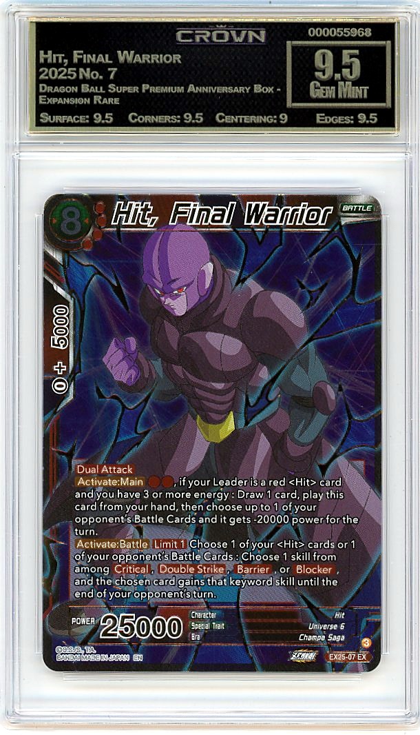 Hit, Final Warrior