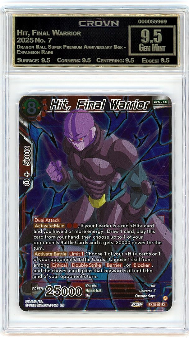 Hit, Final Warrior