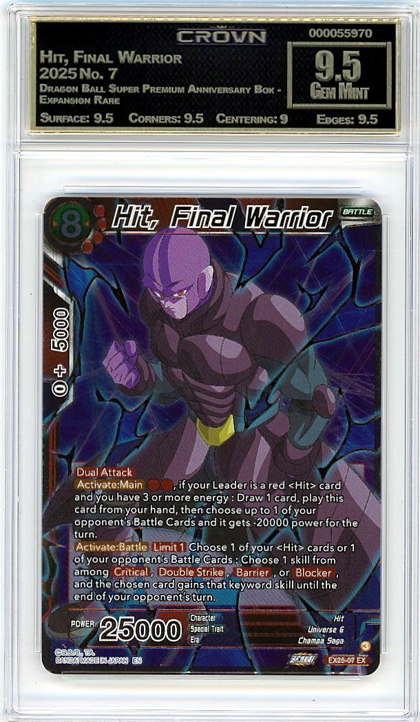 Hit, Final Warrior