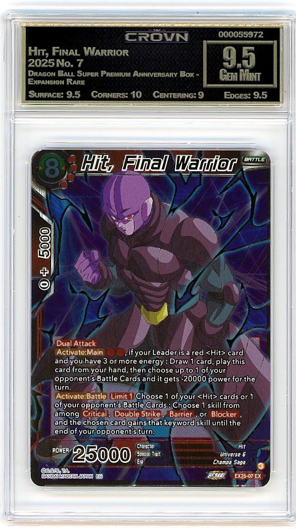 Hit, Final Warrior