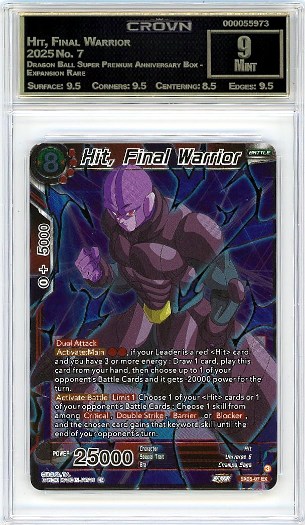 Hit, Final Warrior