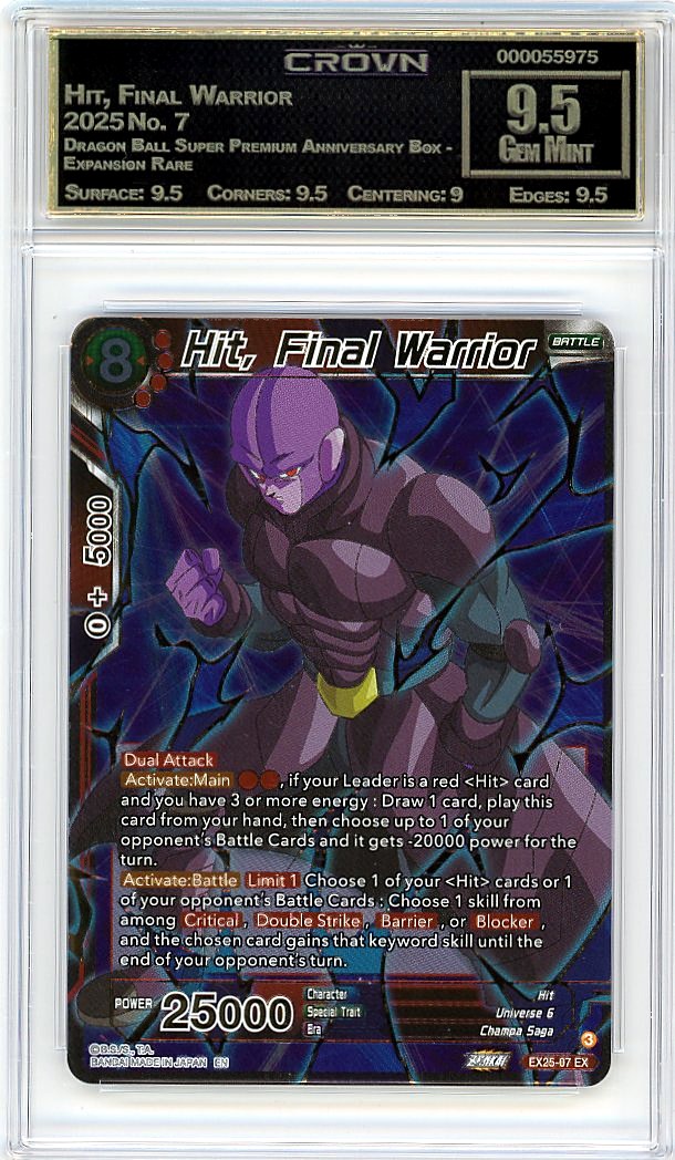 Hit, Final Warrior