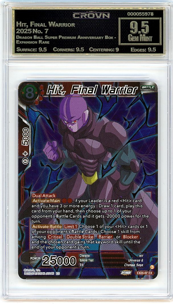 Hit, Final Warrior
