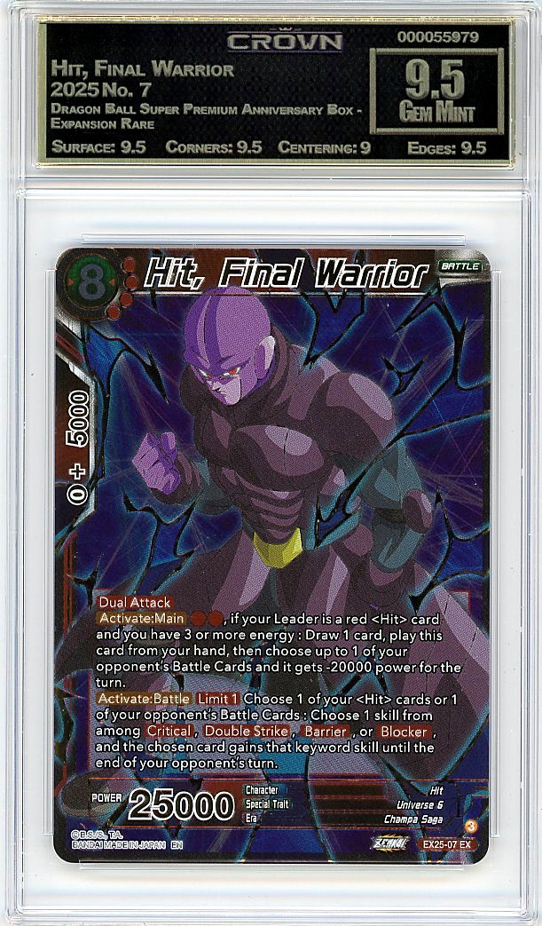 Hit, Final Warrior