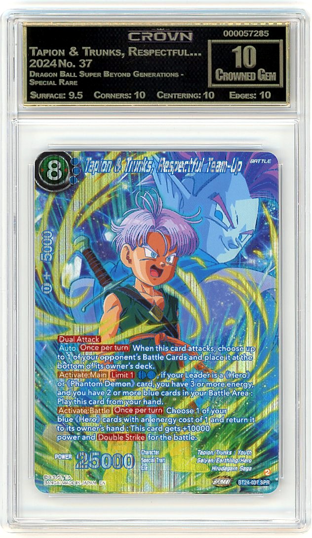 Tapion & Trunks, Respectful…
