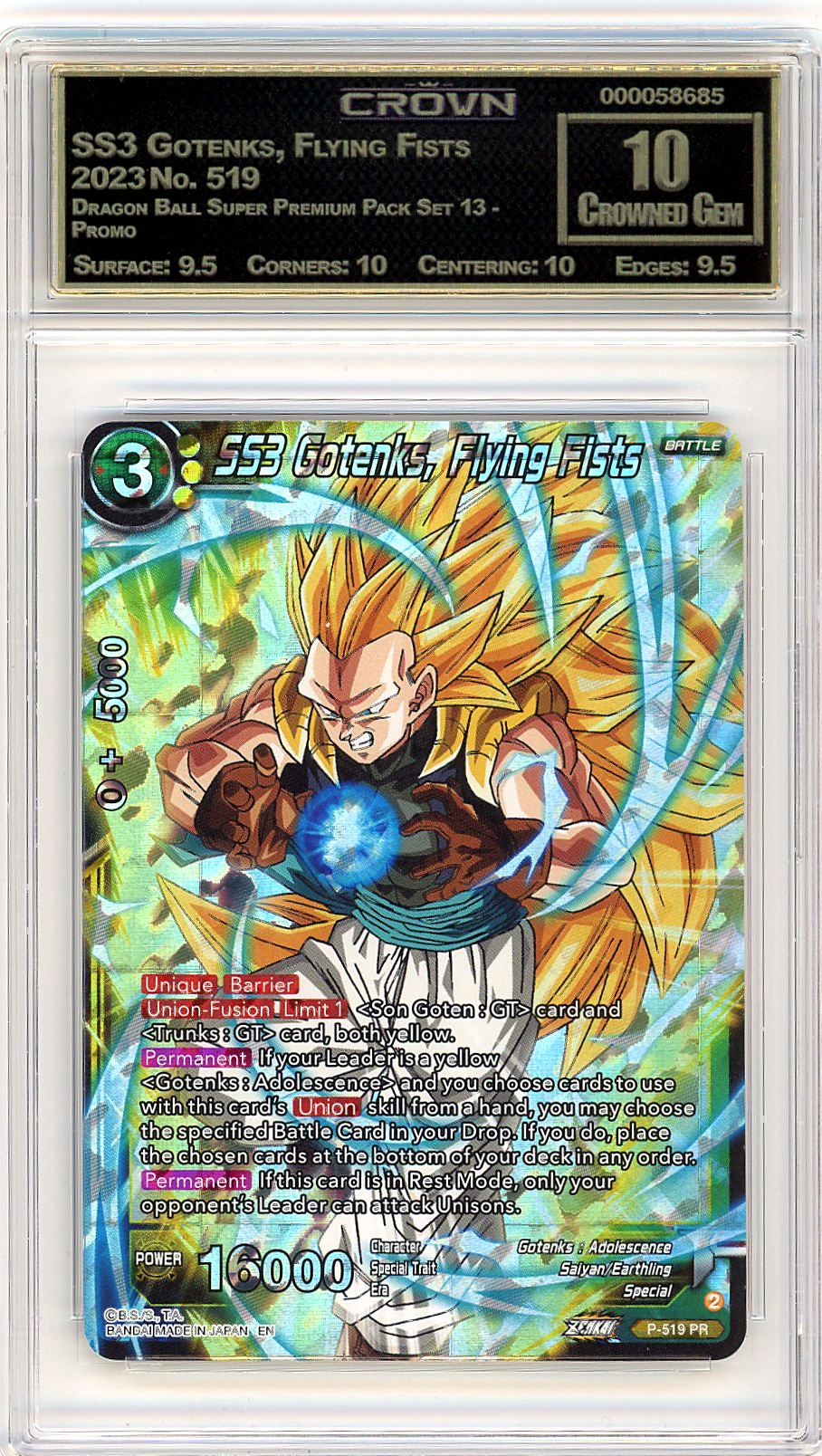 SS3 Gotenks, Flying Fists