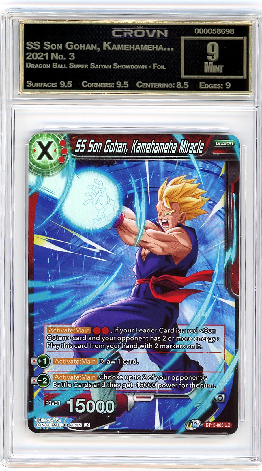 SS Son Gohan, Kamehameha…