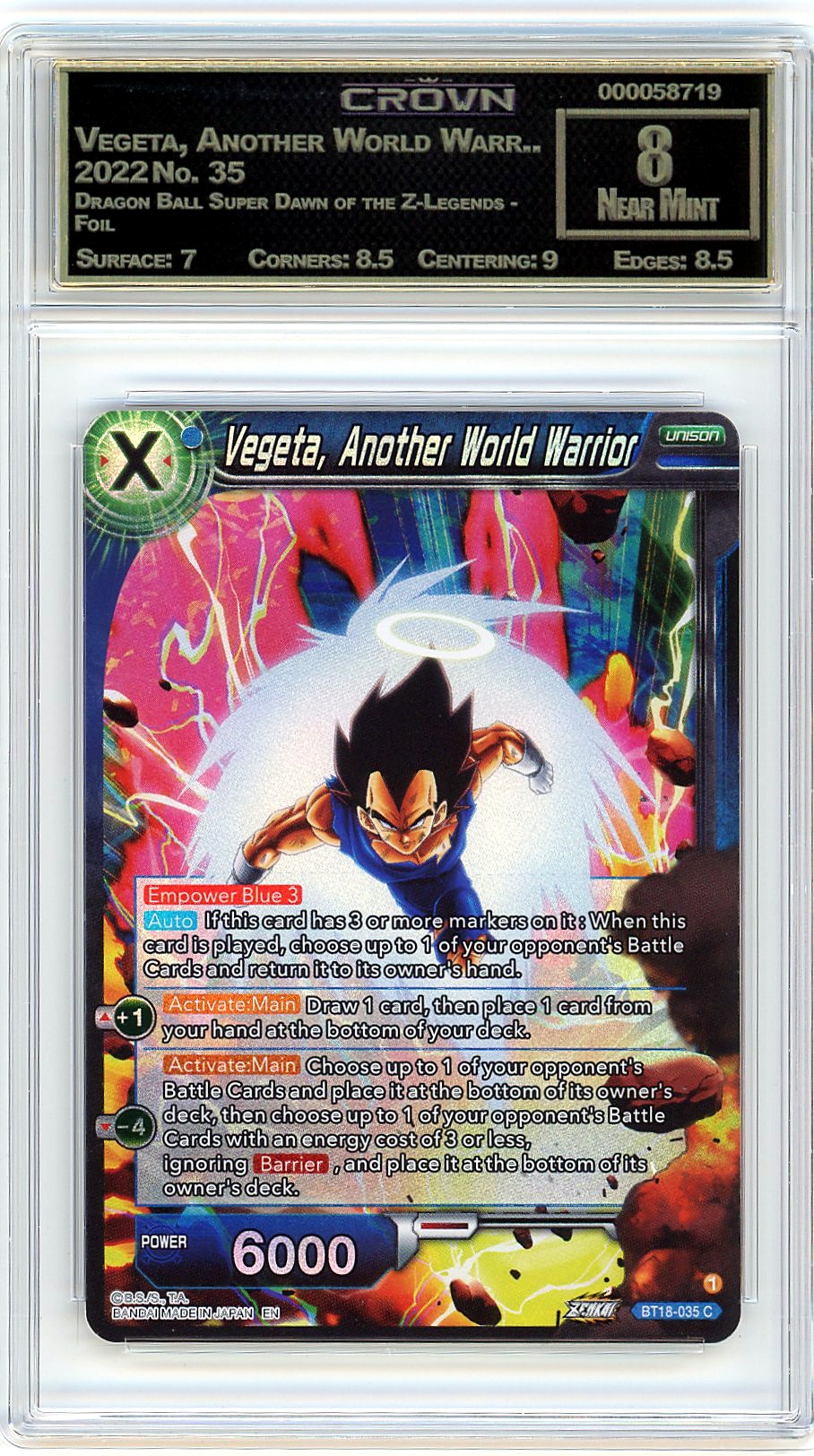 Vegeta, Another World Warr..