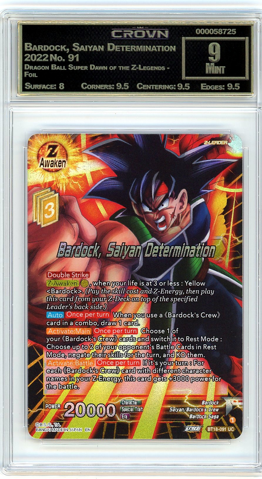 Bardock, Saiyan Determination