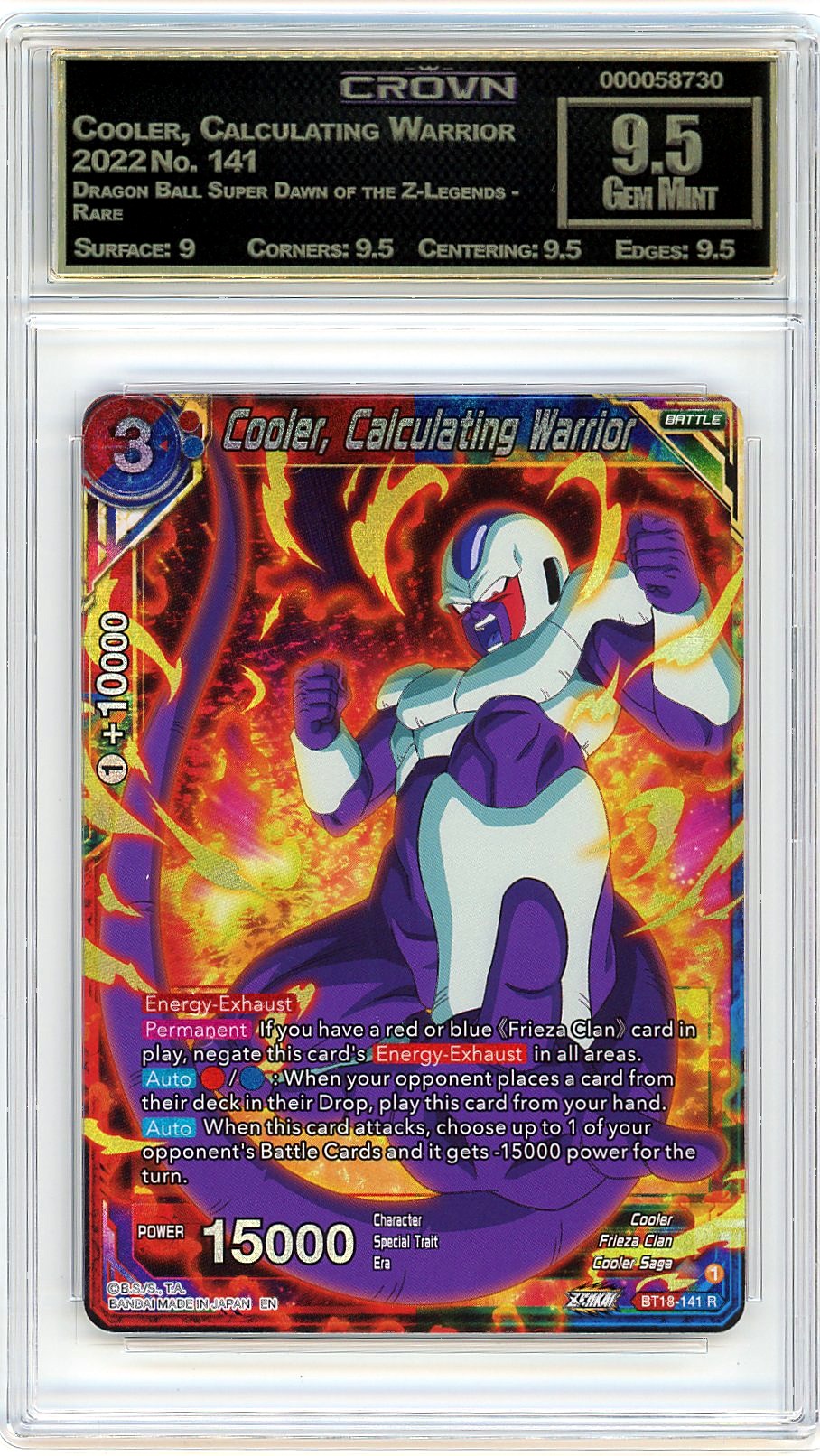 Cooler, Calculating Warrior