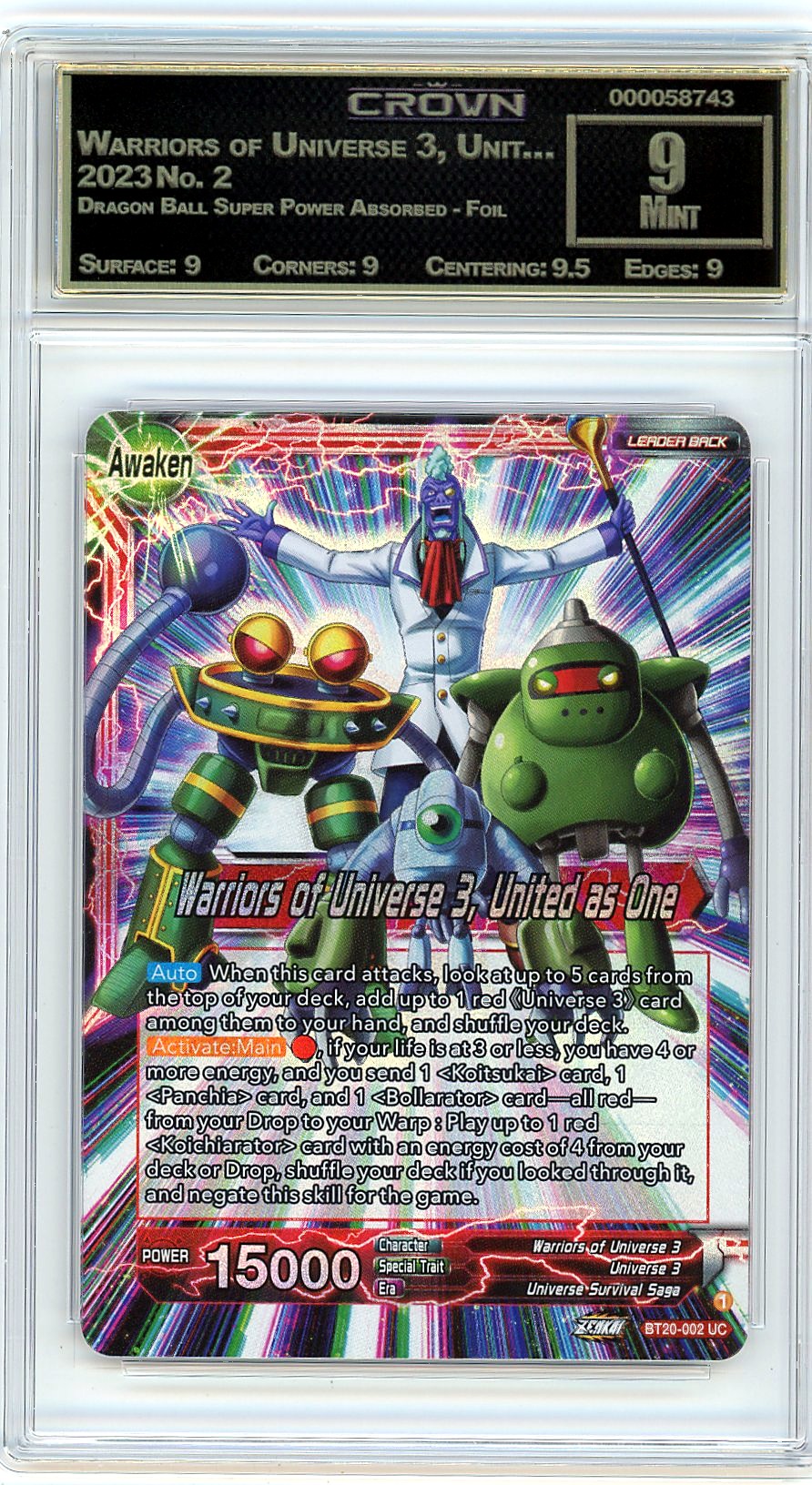 Warriors of Universe 3, Unit…