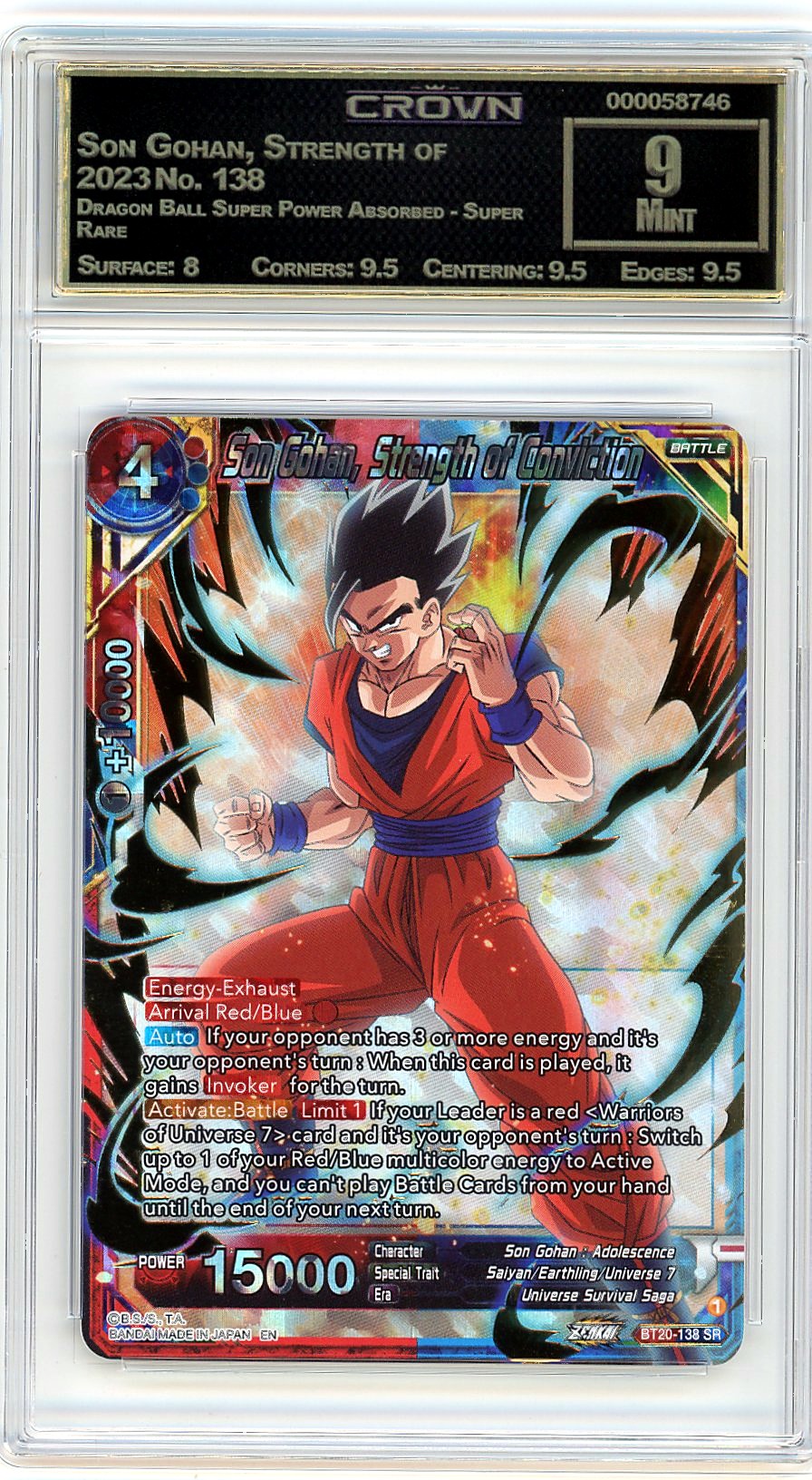 Son Gohan, Strength of Conv…