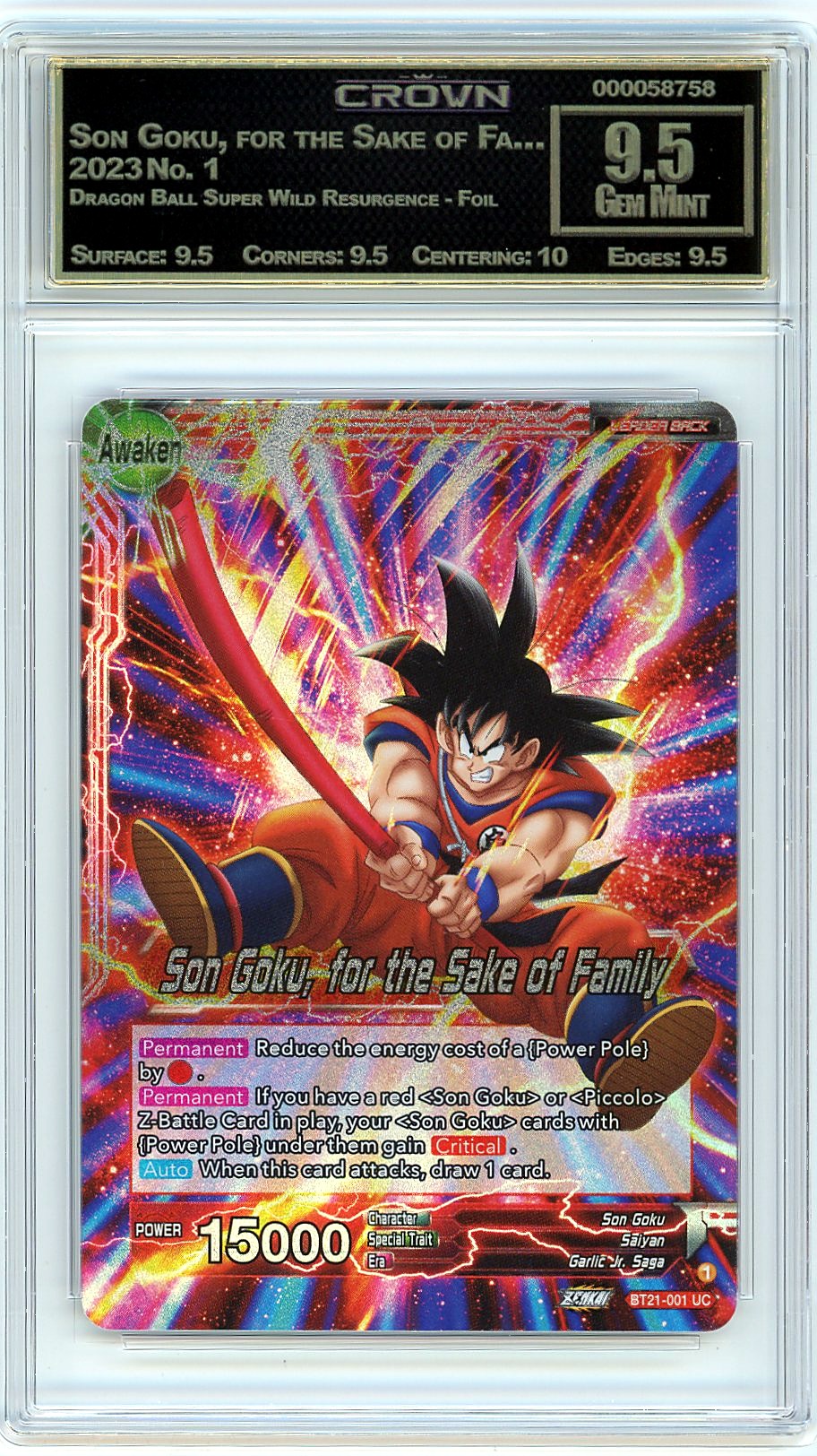 Son Goku, for the Sake of Fa…