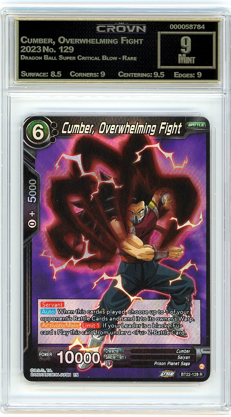 Cumber, Overwhelming Fight