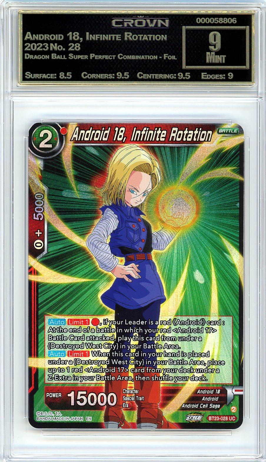 Android 18, Infinite Rotation