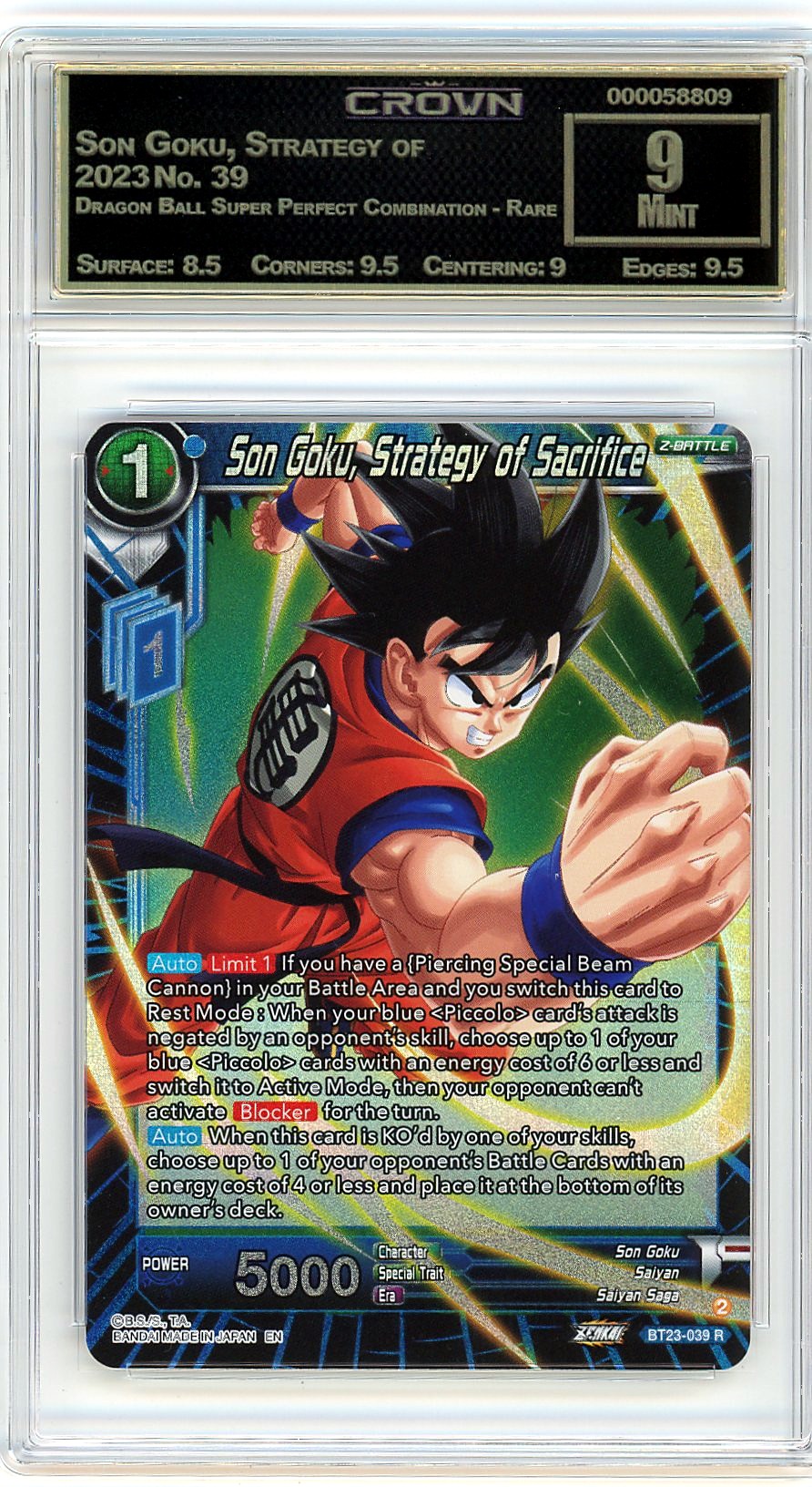 Son Goku, Strategy of Sacrifi…