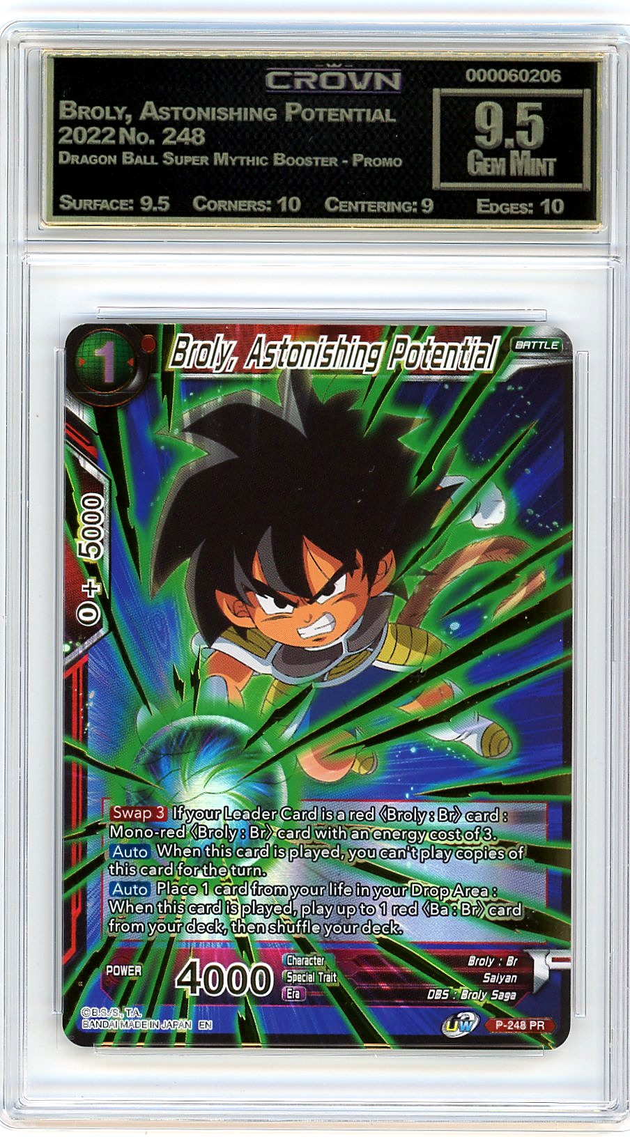 Broly, Astonishing Potential