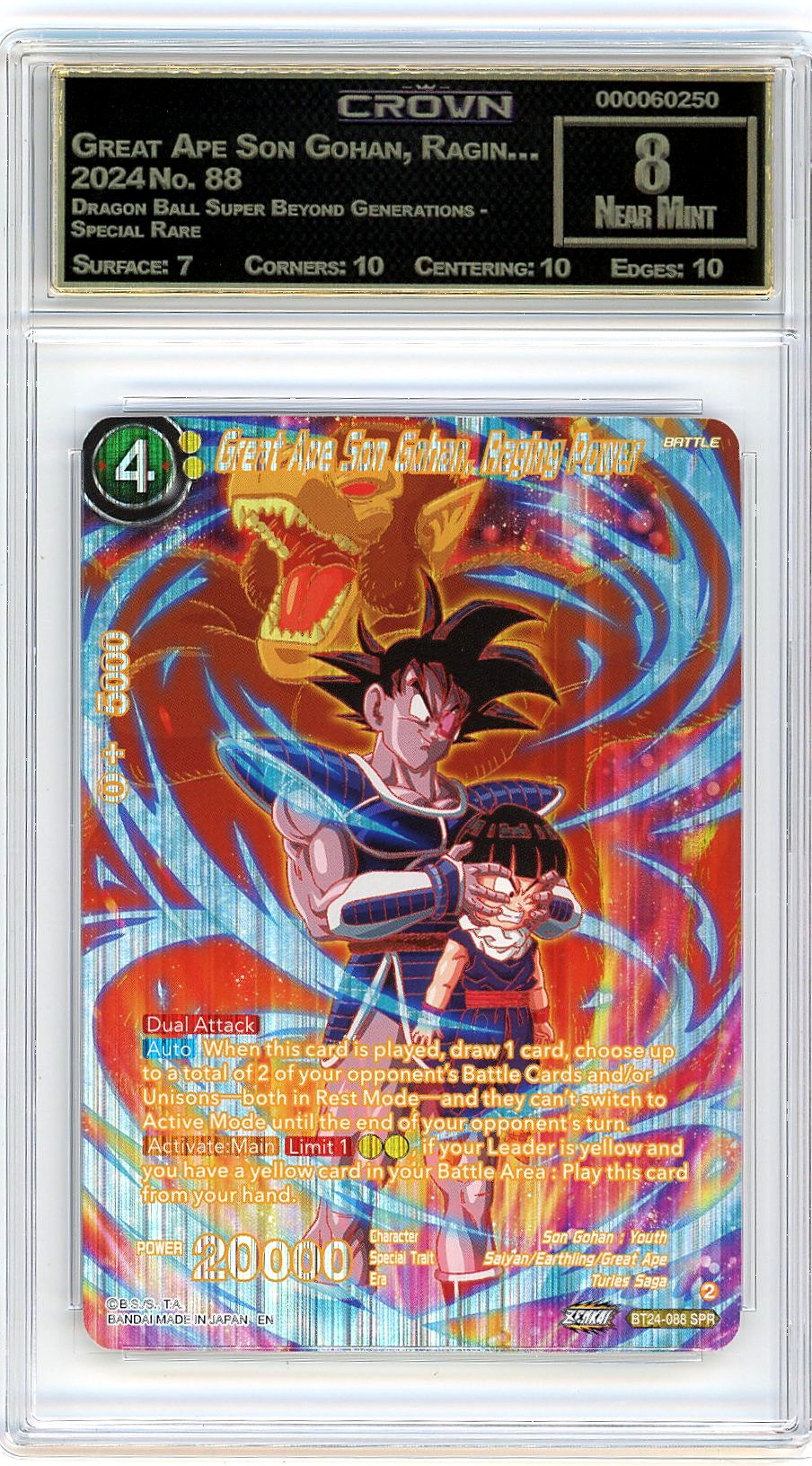 Great Ape Son Gohan, Ragin…