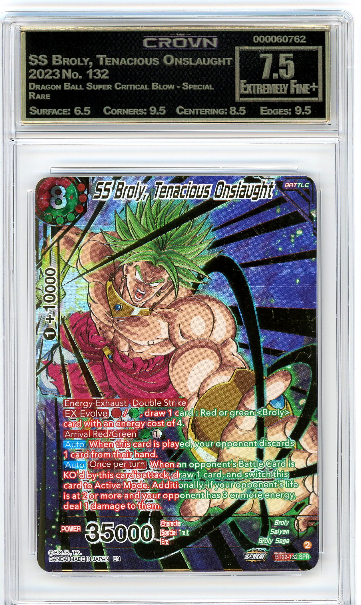 SS Broly, Tenacious Onslaught